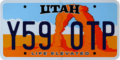 UT license plate Y590TP