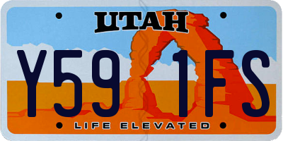 UT license plate Y591FS