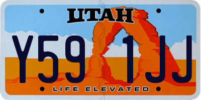 UT license plate Y591JJ