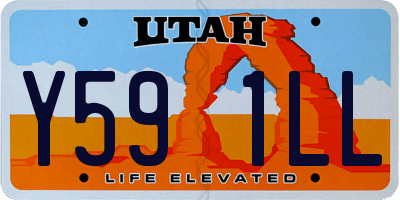 UT license plate Y591LL
