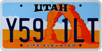 UT license plate Y591LT