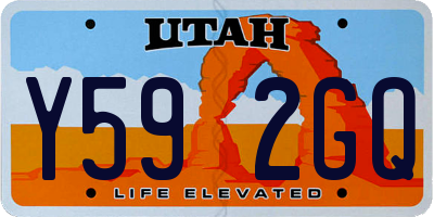 UT license plate Y592GQ