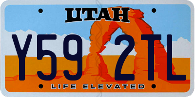 UT license plate Y592TL