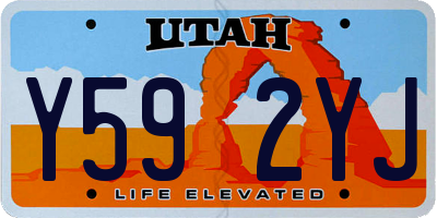 UT license plate Y592YJ