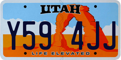 UT license plate Y594JJ