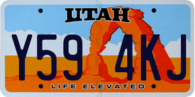 UT license plate Y594KJ