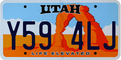 UT license plate Y594LJ