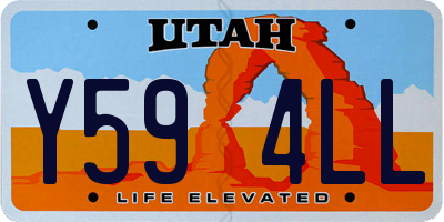 UT license plate Y594LL