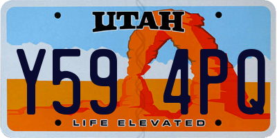 UT license plate Y594PQ