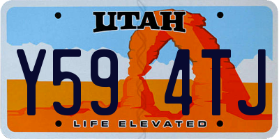 UT license plate Y594TJ
