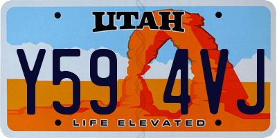 UT license plate Y594VJ