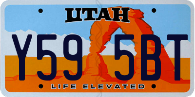 UT license plate Y595BT