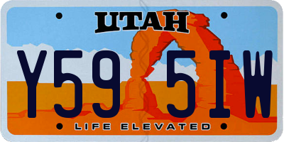UT license plate Y595IW
