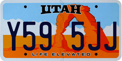 UT license plate Y595JJ