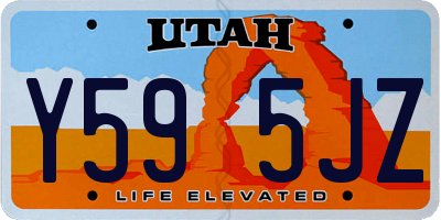 UT license plate Y595JZ