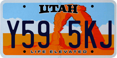 UT license plate Y595KJ