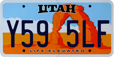 UT license plate Y595LF