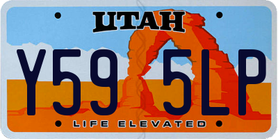 UT license plate Y595LP