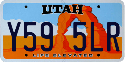 UT license plate Y595LR