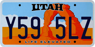 UT license plate Y595LZ