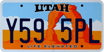 UT license plate Y595PL