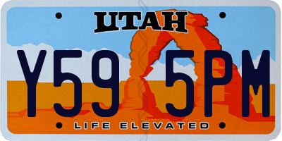 UT license plate Y595PM