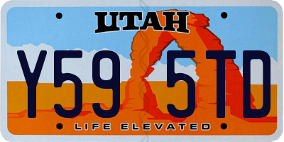 UT license plate Y595TD