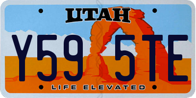 UT license plate Y595TE