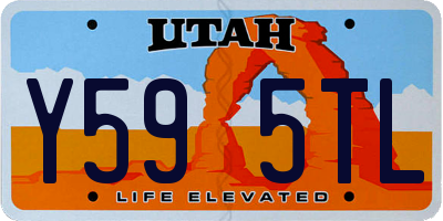 UT license plate Y595TL