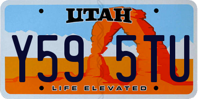 UT license plate Y595TU