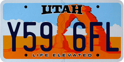 UT license plate Y596FL