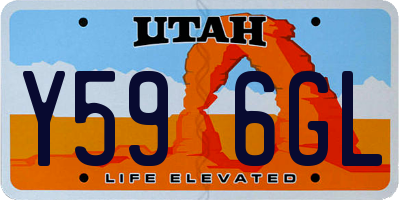 UT license plate Y596GL