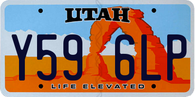 UT license plate Y596LP