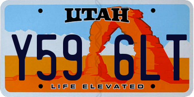 UT license plate Y596LT