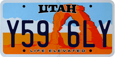 UT license plate Y596LY