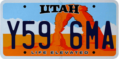 UT license plate Y596MA