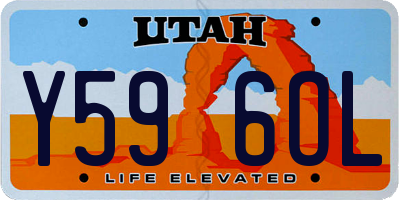 UT license plate Y596OL