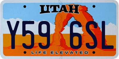 UT license plate Y596SL