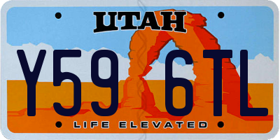 UT license plate Y596TL