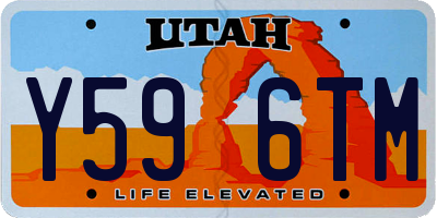 UT license plate Y596TM