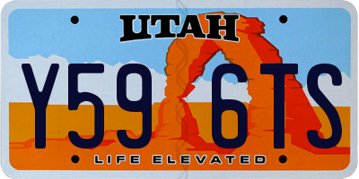UT license plate Y596TS