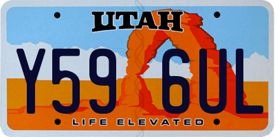UT license plate Y596UL