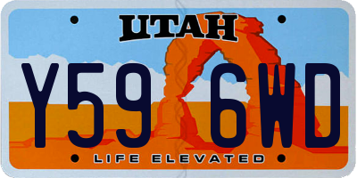 UT license plate Y596WD
