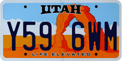 UT license plate Y596WM