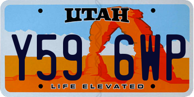 UT license plate Y596WP