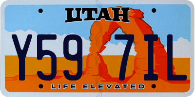 UT license plate Y597IL
