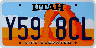 UT license plate Y598CL
