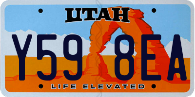 UT license plate Y598EA