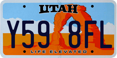 UT license plate Y598FL