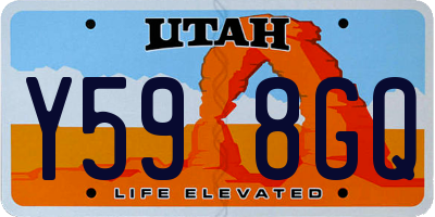 UT license plate Y598GQ